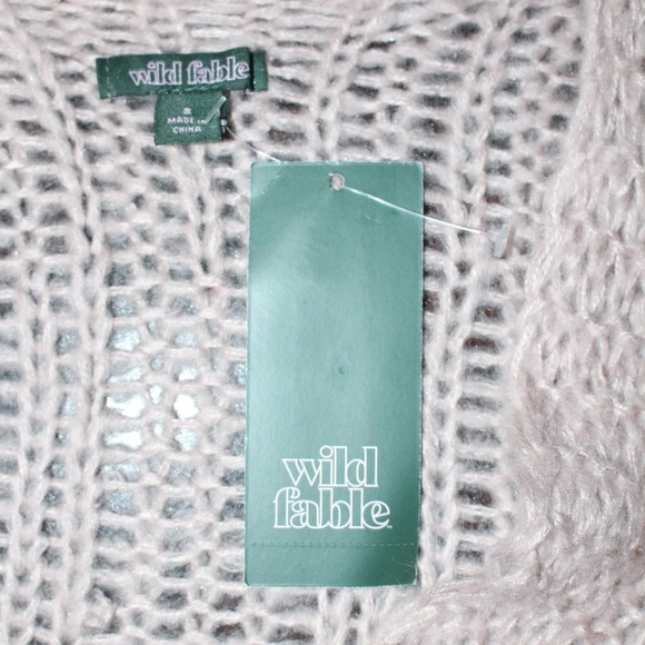 Wild Fable, dusty rose crochet cardigan sweater....... - Picture 9 of 10